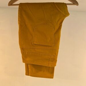 D.jeans, mustard yellow